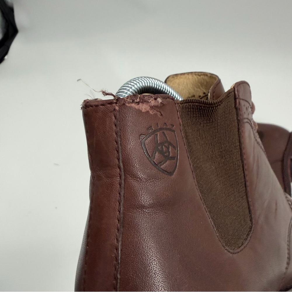 Ariat Brown Leather Western Chelsea Lace Up Boot - Picture 7 of 14